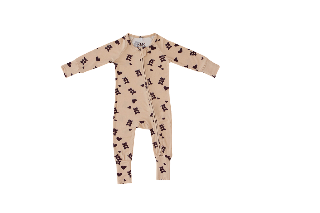 Brown Sugar Bear Romper
