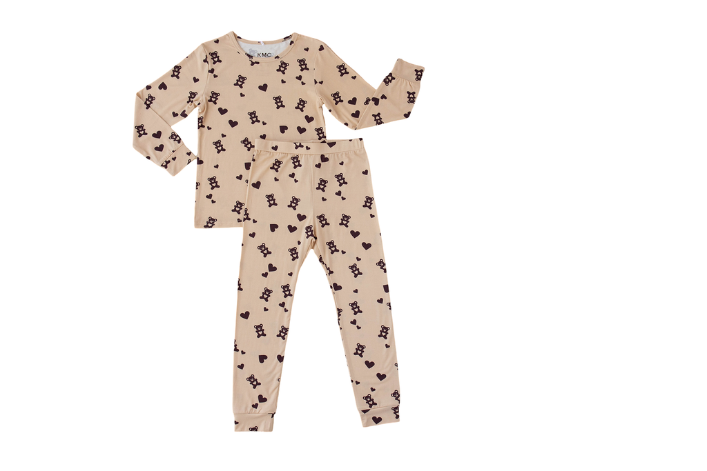 Brown Sugar Bear 2-Piece Pajama Se