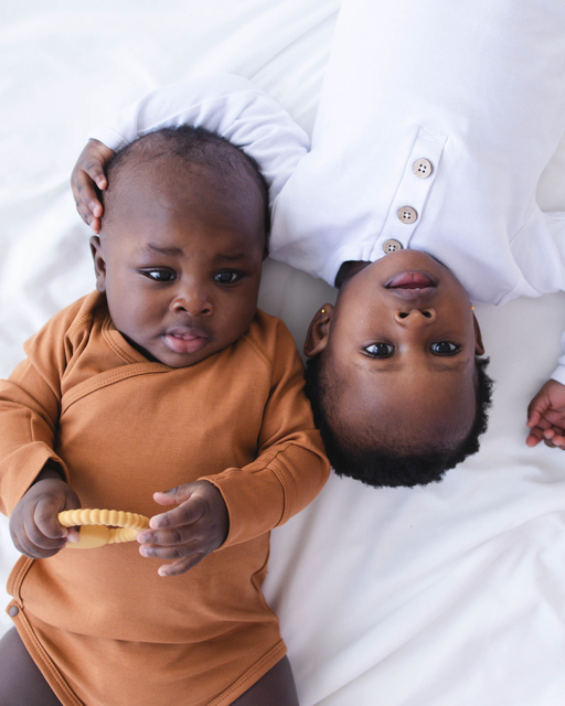 Caramel Luxe Cotton Baby Romper